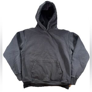 Vintage Heavyweight Blank Hoodie Bayside Men's Large Black Baggy Y2K Skate